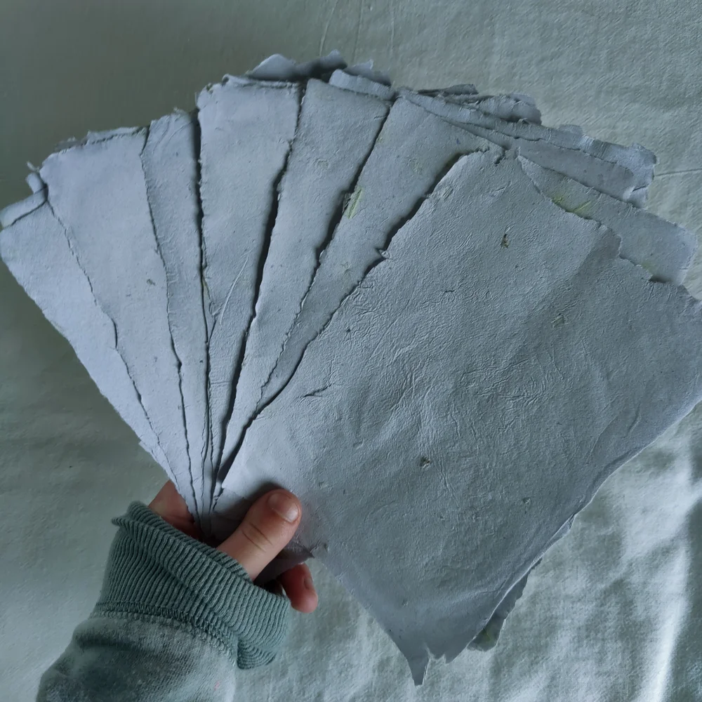 Handmade Lavender Paper Set - Picture 4 of 5